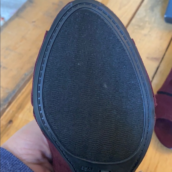 NWB Tommy Hilfiger Relita 2 Burgundy Slingbacks Peep Toe Heeled Shoes - Picture 7 of 11